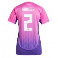 Germany Antonio Rudiger #2 Replica Away Shirt Ladies Euro 2024 Short Sleeve